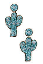 Load image into Gallery viewer, &quot;Beaded&quot; Cactus Earrings
