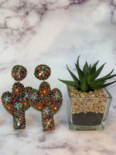 Load image into Gallery viewer, &quot;Beaded&quot; Cactus Earrings
