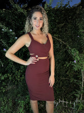 Load image into Gallery viewer, &quot;Maggie&quot; Burgundy Cocktail dress
