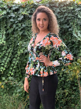 Load image into Gallery viewer, &quot;Florencia&quot; Floral Wrap top
