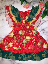 Load image into Gallery viewer, &quot;Holly&quot; Bells print baby dress
