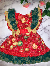 Load image into Gallery viewer, &quot;Holly&quot; Bells print baby dress
