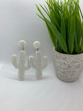 Load image into Gallery viewer, Beaded Cactus Earrings
