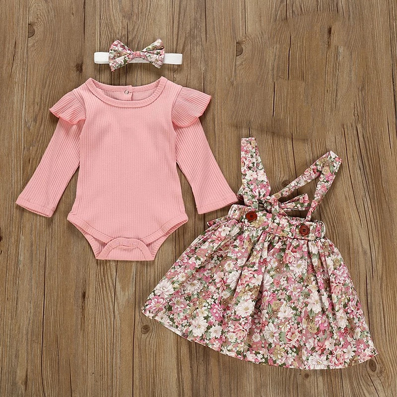 “Floral” Pink 2-piece