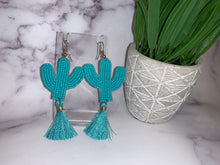 Load image into Gallery viewer, Beaded Tassel Earrings
