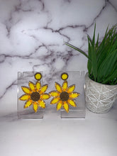 Load image into Gallery viewer, &quot;Sunflower&quot; Statement Earrings
