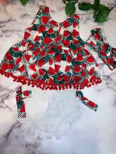 Load image into Gallery viewer, &quot;Watermelon&quot; Print Baby 2-piece Set
